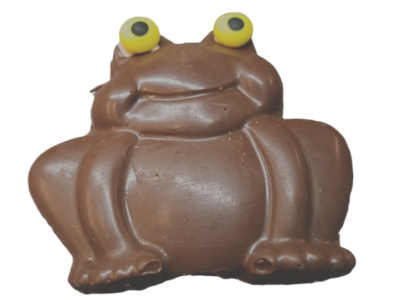 milk chocolate frog shape