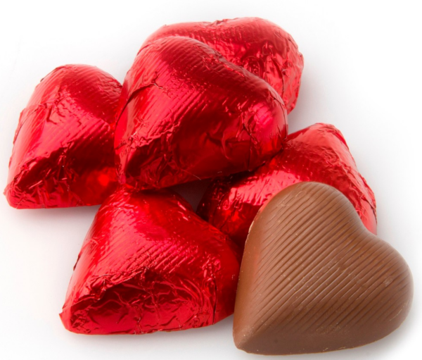 Foil Chocolate Hearts