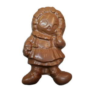chocolate mold shaped like a baby doll