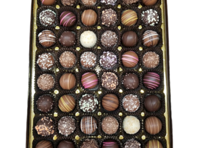 colorful truffle assortment