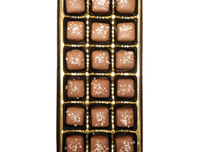 salted caramel milk chocolate squares