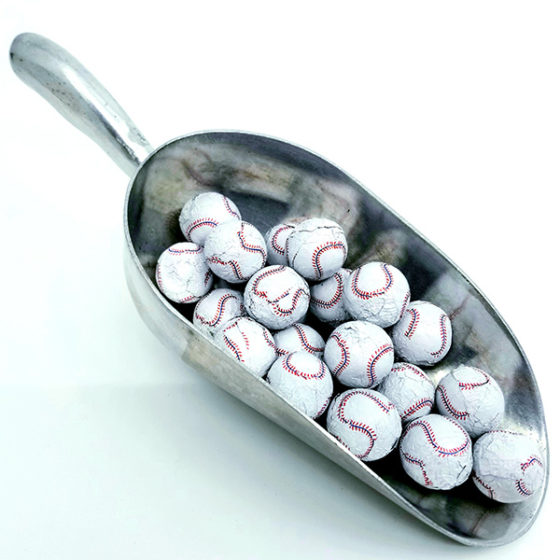 Foiled Chocolate Baseballs Pollak's Candies
