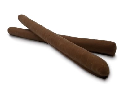 milk chocolate covered full sized pretzel rods