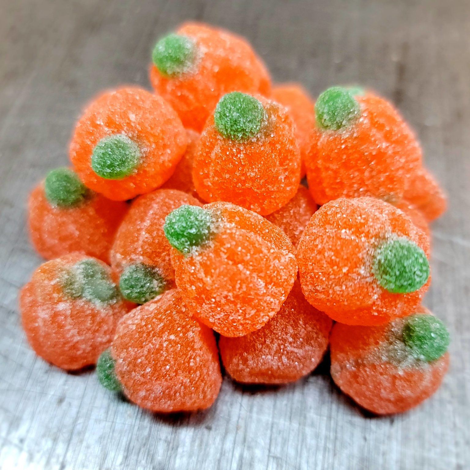 orange flavored jelly pumpkins