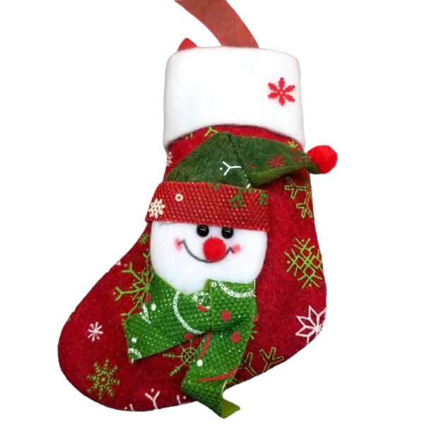 mini snowman stocking