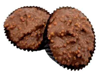 chocolate mixed with crisped rice