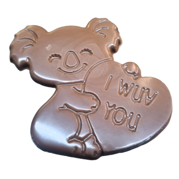 i wuv you chocolate bear